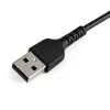 StarTech.com 30cm Robustes schwarzes USB-A auf Lightning Kabel – Heavy-Duty Rauhes Aramidfaser USB Typ A auf Lightning Lade-/Sync-Kabel – Apple MFi Zertifiziert iPad/iPhone 12