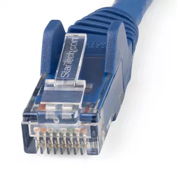 StarTech.com 1m CAT6 Ethernetkabel - LSZH (Low Smoke Zero Halogen) - 10 Gigabit 250Mhz 100W PoE RJ45 10GbE UTP Netzwerk-Patchkabel, rastnasenschutz mit Zugentlastung - Blau, CAT 6, ETL-verifiziert, 24AWG