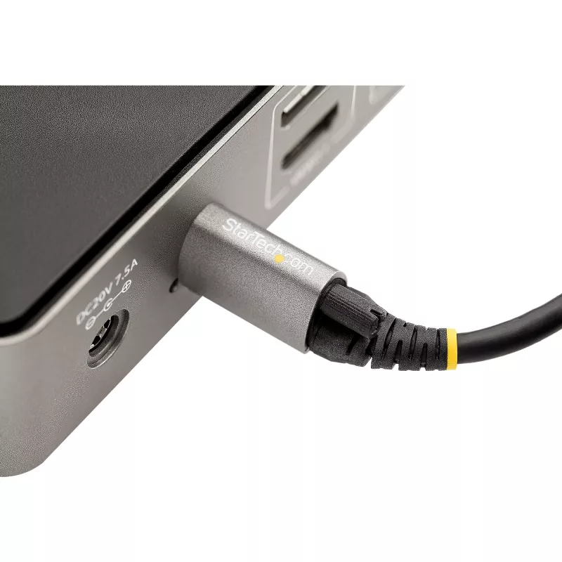 StarTech.com 50 cm Top Screw Locking USB-C-Kabel 10 Gbit/s – USB 3.1/3.2 Gen 2 Typ-C-Kabel – 100 W (5 A) Power Delivery Ladeleistung, DP Alt Mode – Einfach-Schraubsicherung, USB-C Kabel Laden/Synchronisieren