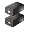 StarTech.com 150 m (492 ft) USB 2.0 Extender über Cat5e/Cat6 Ethernet-Kabel, extern gespeister USB-Extender via RJ45/Netzwerkkabel, USB über Ethernet-Kabel Extender/Adapter