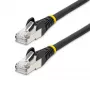 StarTech.com 7m CAT6a Ethernet-Kabel - Schwarz - Low Smoke Zero Halogen (LSZH) - 10GbE 500MHz 100W PoE++ Snagless RJ-45 mit Zugentlastung S/FTP Netzwerk-Patchkabel