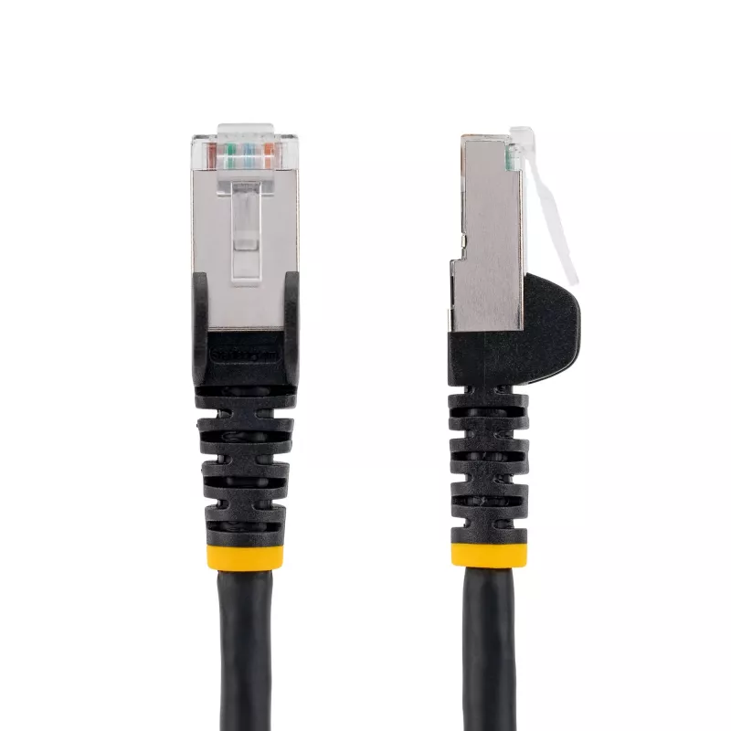 StarTech.com 7m CAT6a Ethernet-Kabel - Schwarz - Low Smoke Zero Halogen (LSZH) - 10GbE 500MHz 100W PoE++ Snagless RJ-45 mit Zugentlastung S/FTP Netzwerk-Patchkabel