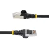 StarTech.com 7m CAT6a Ethernet-Kabel - Schwarz - Low Smoke Zero Halogen (LSZH) - 10GbE 500MHz 100W PoE++ Snagless RJ-45 mit Zugentlastung S/FTP Netzwerk-Patchkabel