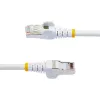 StarTech.com 3m CAT6a Ethernet-Kabel – Weiß – Low Smoke Zero Halogen (LSZH) – 10GbE 500MHz 100W PoE++ Snagless RJ-45 mit Zugentlastung S/FTP Netzwerk-Patchkabel