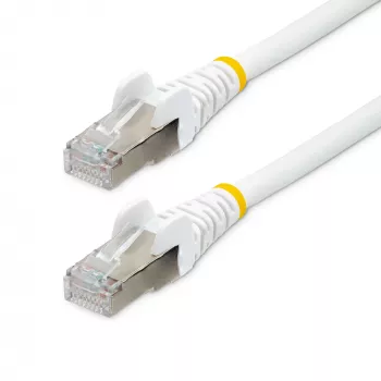 StarTech.com 7m CAT6a Ethernetkabel - Weiß - LSZH - 10GbE 500MHz 100W PoE++ rastnasenfreier RJ-45 mit Zugentlastung S/FTP Netzwerk-Patchkabel