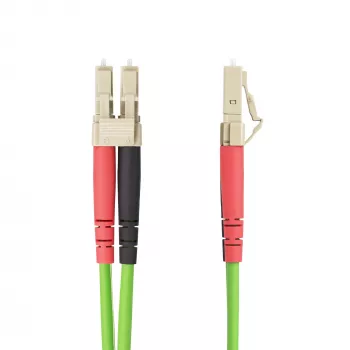 StarTech.com 2m (6.6ft) LC zu LC (UPC) OM5 Multimode Glasfaserkabel, 50/125µm Duplex LOMMF Zipcord, VCSEL, 40G/100G, LSZH Glasfaser-Patchkabel