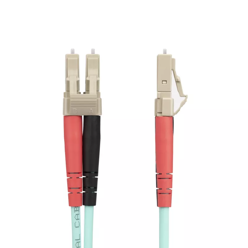 StarTech.com 20m (65ft) LC/UPC zu LC/UPC OM4 Multimode Glasfaserkabel, 50/125µm LOMMF/VCSEL Zipcord Faser, 100G, geringe Einfügedämpfung – LSZH Glasfaser-Jumperkabel