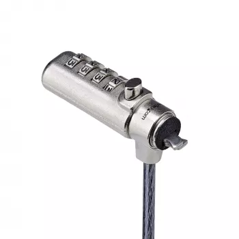 StarTech.com schlank Lock Noble Wedge® Slot Kompatibel, 1,5 m Sicherungskabel, Schreibtisch-Diebstahlschutz für Laptop/Notebook, schnittfestes Stahlkabel, Kombinationsschloss