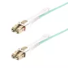 StarTech.com 5m LC zu LC (UPC) OM4 Multimode Glasfaserkabel mit Push-Pull-Laschen, 50/125µm, 100G, biegeunempfindlich, geringe Einfügedämpfung – LSZH Glasfaser-Jumperkabel