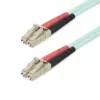StarTech.com 25 m (82 Fuß) LC/UPC zu LC/UPC OM4 Multimode-LWL-Kabel, 50/125 µm LOMMF/VCSEL Zipcord-Faser, 100G, geringe Einfügedämpfung – LSZH LWL-Jumperkabel