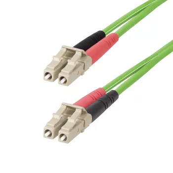 StarTech.com 3m (9,8ft) LC auf LC (UPC) OM5 Multimode Glasfaserkabel, 50/125µm Duplex LOMMF Zipcord, VCSEL, 40G/100G, LSZH Glasfaser-Jumperkabel
