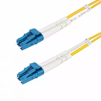 StarTech.com 50m LC-zu-LC (UPC) OS2 Singlemode Duplex Glasfaserkabel, 9/125µm, 100G, biegeunempfindlich, geringe Einfügedämpfung – LSZH Glasfaser-Patchkabel