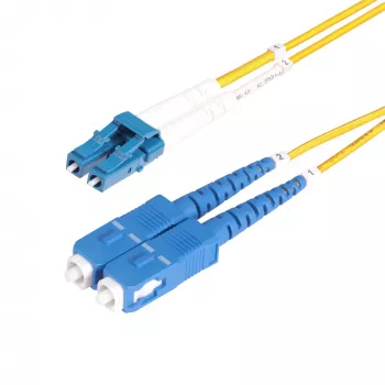 StarTech.com 20m LC-zu-SC (UPC) OS2 Singlemode-Duplex-Glasfaserkabel, 9/125 µm, 100G, biegeunempfindlich, niedrige Einfügedämpfung – LSZH Glasfaser-Patchkabel