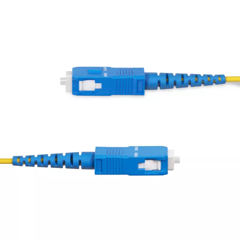 StarTech.com 100m SC zu SC (UPC) OS2 Singlemode Simplex Glasfaserkabel, 9/125µm, 40G/100G, biegeunempfindlich, geringe Einfügedämpfung, LSZH Glasfaser-Jumperkabel