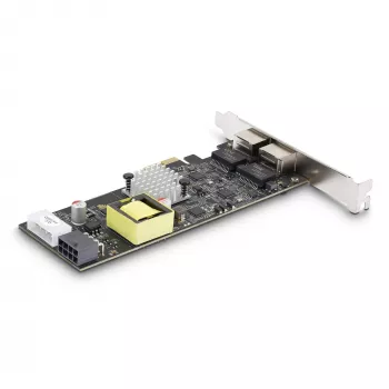 StarTech.com 2-Port 2.5Gbps NBASE-T PoE Network Card, Dual Intel I225-V, 802.3af/at PoE+ Multi-Gigabit NIC, PCI Express Server LAN Card, LP4/8-Pin PCIe-Powered