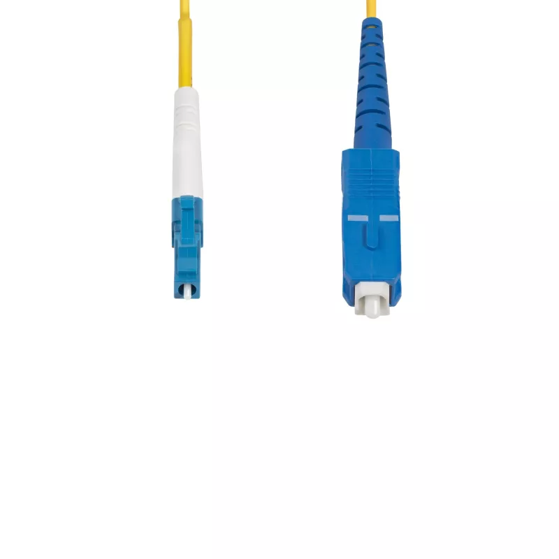 StarTech.com 3m LC auf SC (UPC) OS2 Singlemode Simplex Glasfaserkabel, 9/125µm, 40G/100G, biegeunempfindlich, geringe Einfügedämpfung – LSZH Glasfaser-Patchkabel