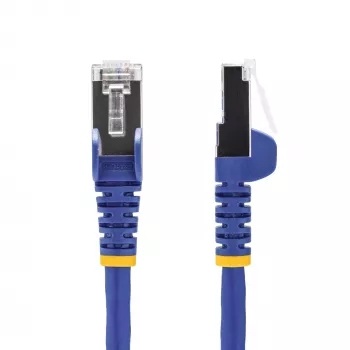 StarTech.com 3 m blaues CAT8 Ethernet-Kabel, rastnasenfreier RJ45, 25G/40G, 2000 MHz, 100 W PoE++, S/FTP, 26 AWG reine blanke Kupferader, LSZH, geschirmtes Netzwerk-Patchkabel mit Zugentlastung, einzeln geprüft