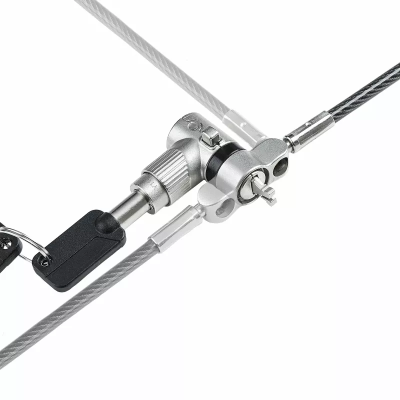 StarTech.com 25-Pack Universal Laptop Lock 6.6ft (2m), Master Keyed Locking Kabel, Computer Security, Kompatibel w/Noble Wedge®/Nano/K-Slot; Anti-Theft Cut-Resistant Kabel