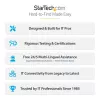 StarTech.com 25-Pack Universal Laptop Lock 6.6ft (2m), Master Keyed Locking Kabel, Computer Security, Kompatibel w/Noble Wedge®/Nano/K-Slot; Anti-Theft Cut-Resistant Kabel
