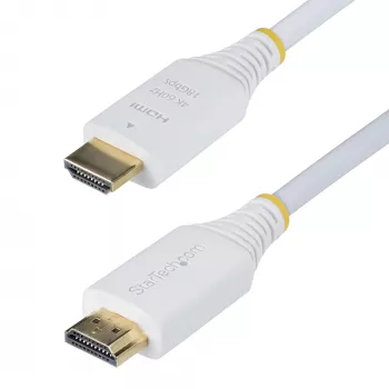 StarTech.com 10ft (3m) Premium Certified High Speed HDMI Kabel, 4K 60Hz/1440p 144Hz, HDR10/HDCP 2.2/ARC, 18Gbps, UHD HDMI 2.0 Cord for TV/Monitor/Display, TPE Jacket, White