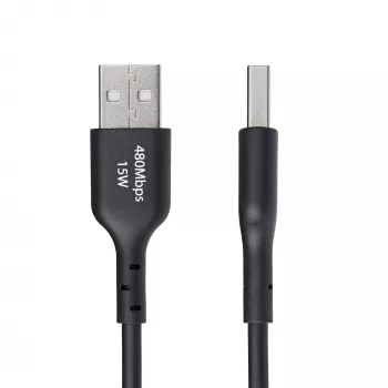 StarTech.com 2m USB-A auf USB-C Ladekabel, Laden & Synchronisieren, 3A, USB 2.0, TPE-Mantel - Schwarz USB-Ladekabel