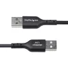 StarTech.com 2m USB-A auf USB-C Ladekabel, Laden & Synchronisieren, 3A, USB 2.0, TPE-Mantel - Schwarz USB-Ladekabel