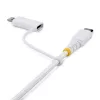 StarTech.com 2m (6ft) 2-in-1 robustes USB-C-Ladekabel mit Lightning-Adapter, 30W/60W (3A), Apple MFi zertifiziert, geflochtenes USB-C-Ladekabel für iPhone/iPad/Android