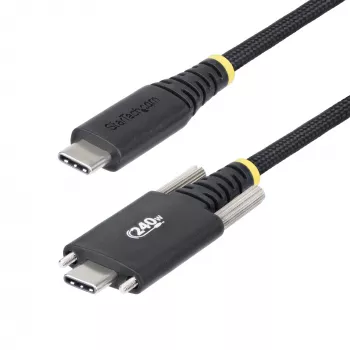 StarTech.com 10ft (3m) USB-C-Ladekabel, langlebig und ultra-flexibel, seitliche Schraubverriegelung, 240W (5A) PD EPR, USB 2.0 Laptop-Ladekabel, USB-IF zertifiziert, robustes USB-C-Ladekabel