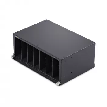 StarTech.com 7-Slot Unmanaged Media Converter Chassis für MCM Media Converter Serie, volle Leistungsisolierung, aktive Kühlung, 10-Zoll-Rackmount, TAA-konform