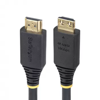 StarTech.com 2,4 m High-Speed-HDMI-Kabel mit Griffsicheren Steckern, 4K 60Hz/1440p 144Hz, HDR10/HDCP 2.2/ARC, 18 Gbit/s, UHD HDMI 2.0 Kabel für TV/Monitor/Display, TPE-Mantel