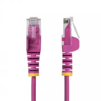 StarTech.com 10m Pink schlank CAT6 Ethernet-Kabel, Snagless, 100W PoE, UTP, LSZH, 28AWG reines blankes Kupferkabel, schlank RJ45 Netzwerk-Patchkabel mit Zugentlastung, einzeln getestet