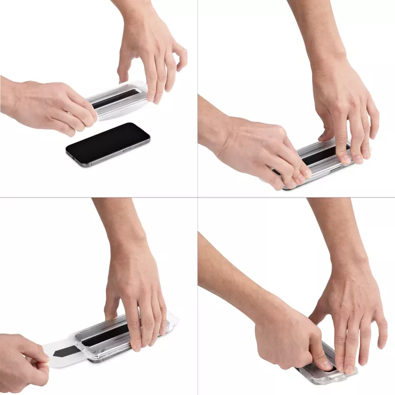 StarTech.com 4-Wege-360-Blickschutzfolie für iPhone 16 Pro Max, unterstützt Hoch-/Querformat, touchfähig, Schutzglas, 4-Wege-Filter, TAA