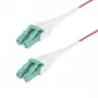 StarTech.com 50m (164ft) LC zu LC (UPC) OM4 Multimode Glasfaserkabel, Erika Violett, 50/125µm, 40G/100G, LOMMF/VCSEL, Uniboot Glasfaser-Jumperkabel, OFNR Riser