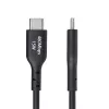 StarTech.com 15cm (6in) USB-A-auf-USB-C-Ladekabel, Laden & Synchronisieren, 3A, USB 2.0, TPE-Mantel – Schwarzes USB-Ladekabel
