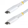 StarTech.com 1m (3ft) Weißes USB-C-Ladekabel, 60W (3A) PD, doppellagiges Nylon-/TPE-Geflecht, robustes USB-C-Ladekabel, USB 2.0 Laptop-Ladekabel