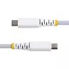 StarTech.com 1m (3ft) Weißes USB-C-Ladekabel, 60W (3A) PD, doppellagiges Nylon-/TPE-Geflecht, robustes USB-C-Ladekabel, USB 2.0 Laptop-Ladekabel
