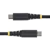 StarTech.com 30cm (1ft) USB-C-Ladekabel, 60W (3A) PD, doppellagig umflochtenes Nylon/TPE-Mantel, robustes USB-C-Ladekabel, USB 2.0 Laptop-Ladekabel