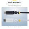 StarTech.com 30cm (1ft) USB-C-Ladekabel, 60W (3A) PD, doppellagig umflochtenes Nylon/TPE-Mantel, robustes USB-C-Ladekabel, USB 2.0 Laptop-Ladekabel