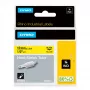 DYMO Rhino Industrial Heat-Shrink Kabel Label Tubes | 12 mm x 1,5 m | Schwarz auf Gelb | für Rhino Etikettendrucker