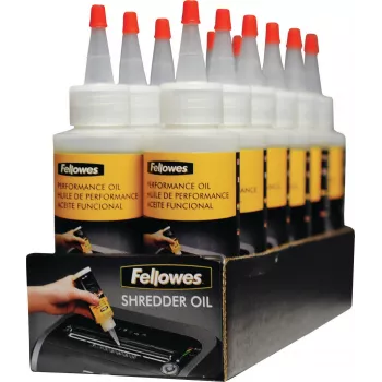 Fellowes Aktenvernichter-Öl 120 ml, Schmieröl, 0,12 L, Mehrfarbig, 44,5 mm, 44,5 mm, 161,9 mm