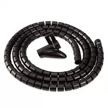 Fellowes CableZip - Schwarz, Kabelhülle, Schreibtisch, Schwarz