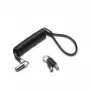 Kensington NANO PORTABLE KEYED LOCK KD, 2,3 m, Schlüssel, Schwarz