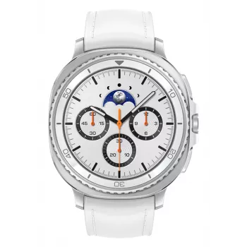 Samsung Galaxy Watch 8 Classic 3,3 cm (1,3 Zoll) AMOLED 46 mm Digital 438 x 438 Pixel Touchscreen Silber WLAN GPS (Satellit)