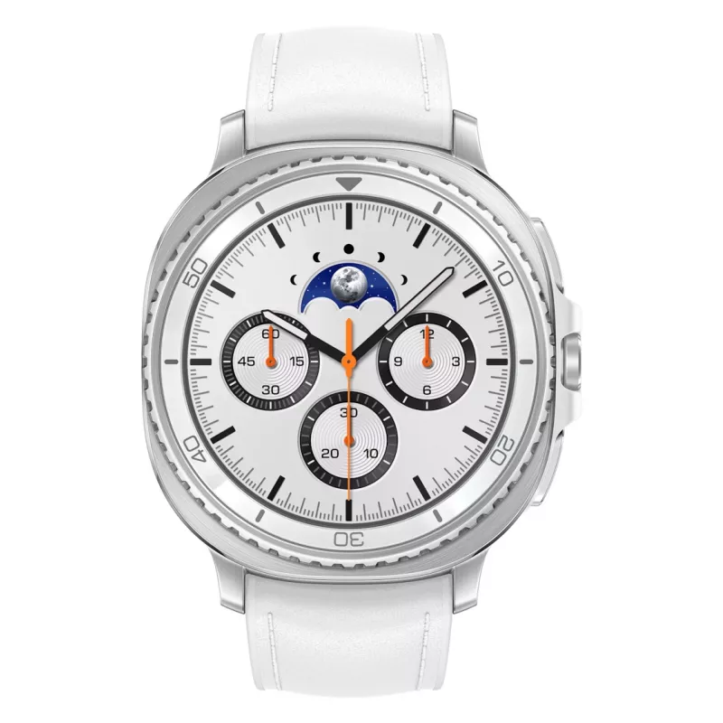 Samsung Galaxy Watch 8 Classic 3,3 cm (1,3 Zoll) AMOLED 46 mm Digital 438 x 438 Pixel Touchscreen Silber WLAN GPS (Satellit)