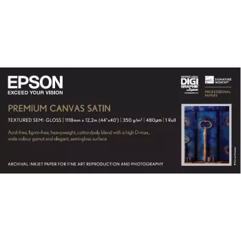 Canvas Roll Epson Premium Satin 44 Zoll x 12,2 m 350 g/m²