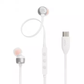 JBL Tune 310C Headset Kabelgebunden In-Ear Anrufe/Musik USB Typ-C Weiß