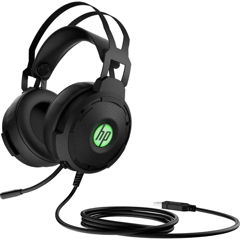 HP Pavilion Gaming Headset 600, Kabelgebunden, Gaming, 360 g, Headset, Schwarz, Grün