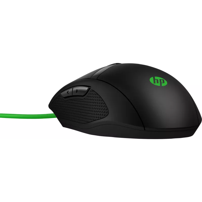 HP Pavilion Gaming Maus 300, beidhändig, optisch, USB Typ A, 5000 dpi, schwarz, grün