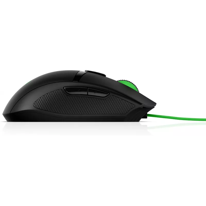 HP Pavilion Gaming Maus 300, beidhändig, optisch, USB Typ A, 5000 dpi, schwarz, grün