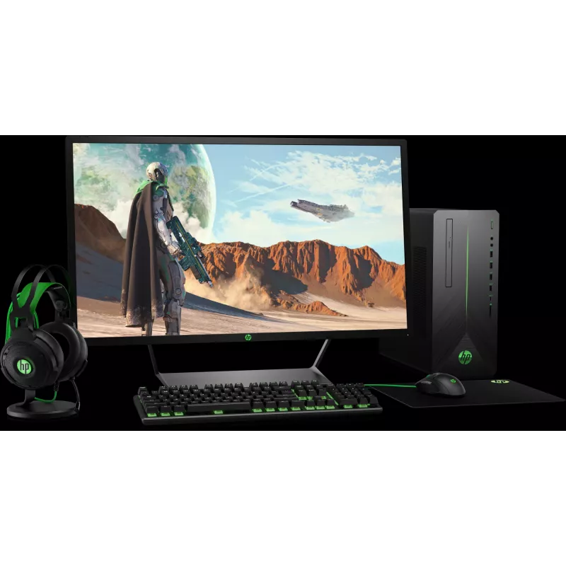 HP Pavilion Gaming Maus 300, beidhändig, optisch, USB Typ A, 5000 dpi, schwarz, grün